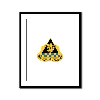 525NIB - M01 - 02 - DUI - 525th Military Intelligence Brigade with Text - Framed Panel Print - Click Image to Close