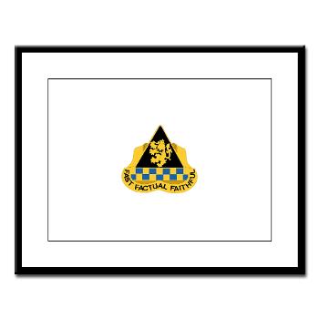 525NIB - M01 - 02 - DUI - 525th Military Intelligence Brigade with Text - Large Framed Print