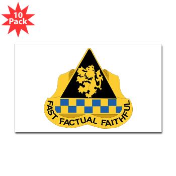 525NIB - M01 - 01 - DUI - 525th Military Intelligence Brigade with Text - Sticker (Rectangle 10 pk)