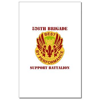526BSB - M01 - 02 - DUI - 526th Bde - Support Bn with Text - Mini Poster Print