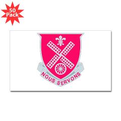 52EB - M01 - 01 - DUI - 52nd Engineer Battalion Sticker (Rectangle 50 pk) - Click Image to Close