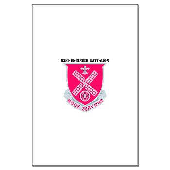 52EB - M01 - 02 - DUI - 52nd Engineer Battalion with text Large Poster - Click Image to Close