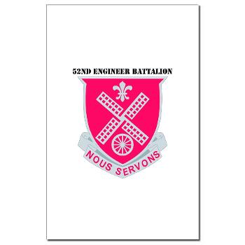 52EB - M01 - 02 - DUI - 52nd Engineer Battalion with text Mini Poster Print
