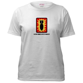 52OG - A01 - 04 - SSI - 52nd Ordnance Group - Women's T-Shirt