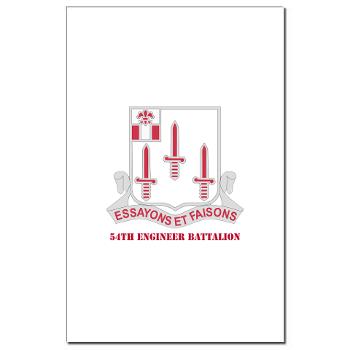 54EB - M01 - 02 - DUI - 54th Engineer Battalion with Text Mini Poster Print