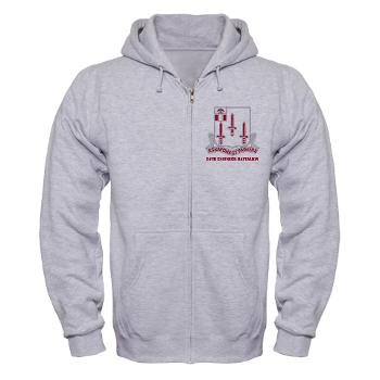54EB - A01 - 03 - DUI - 54th Engineer Battalion with Text Zip Hoodie