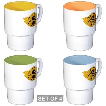 553CSSB - M01 - 03 - DUI - 553rd Combat Sustainment Support Bn - Stackable Mug Set (4 mugs)