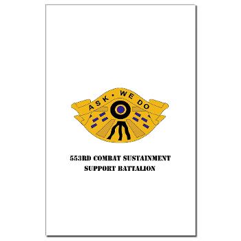 553CSSB - M01 - 02 - DUI - 553rd Combat Sustainment Support Bn with Text - Mini Poster Print - Click Image to Close