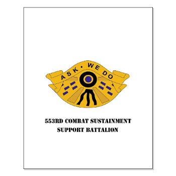 553CSSB - M01 - 02 - DUI - 553rd Combat Sustainment Support Bn with Text - Small Poster - Click Image to Close