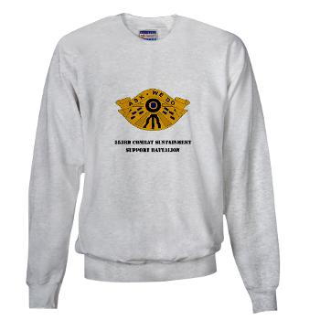 553CSSB - A01 - 03 - DUI - 553rd Combat Sustainment Support Bn with Text - Sweatshirt