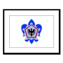 555EB - M01 - 02 - DUI - 555th Engineer Brigade - Large Framed Print - Click Image to Close