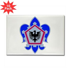 555EB - M01 - 01 - DUI - 555th Engineer Brigade - Rectangle Magnet (10 pack) - Click Image to Close