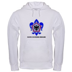 555EB - A01 - 03 - DUI - 555th Engineer Brigade with Text - Hooded Sweatshirt - Click Image to Close