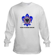 555EB - A01 - 03 - DUI - 555th Engineer Brigade with Text - Long Sleeve T-Shirt - Click Image to Close