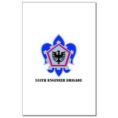 555EB - M01 - 02 - DUI - 555th Engineer Brigade with Text - Mini Poster Print