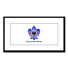 555EB - M01 - 02 - DUI - 555th Engineer Brigade with Text - Small Framed Print