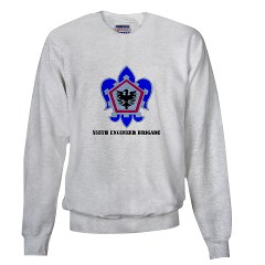 555EB - A01 - 03 - DUI - 555th Engineer Brigade with Text - Sweatshirt - Click Image to Close