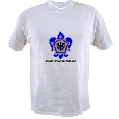 555EB - A01 - 04 - DUI - 555th Engineer Brigade with Text - Value T-shirt