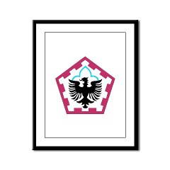 555EB - M01 - 02 - SSI - 555th Engineer Brigade - Framed Panel Print - Click Image to Close