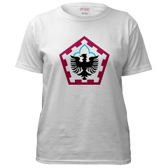 555EB - A01 - 04 - SSI - 555th Engineer Brigade - Women's T-Shirt