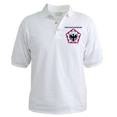 555EB - A01 - 04 - SSI - 555th Engineer Brigade with Text - Golf Shirt