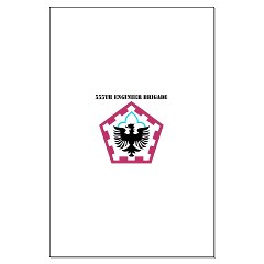 555EB - M01 - 02 - SSI - 555th Engineer Brigade with Text - Large Poster - Click Image to Close
