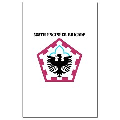 555EB - M01 - 02 - SSI - 555th Engineer Brigade with Text - Mini Poster Print - Click Image to Close