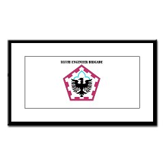 555EB - M01 - 02 - SSI - 555th Engineer Brigade with Text - Small Framed Print