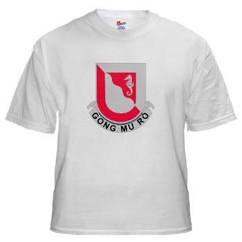 555EB14EB - A01 - 04 - DUI - 14th Engineer Bn - White T-Shirt - Click Image to Close
