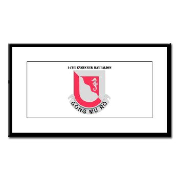 555EB14EB - M01 - 02 - DUI - 14th Engineer Bn with Text - Small Framed Print - Click Image to Close