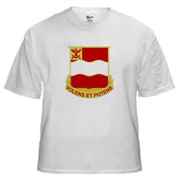 555EB4EB - A01 - 04 - DUI - 4th Engineer Bn - White T-Shirt - Click Image to Close