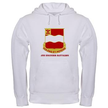 555EB4EB - A01 - 03 - DUI - 4th Engineer Bn with Tex - Hooded Sweatshirt - Click Image to Close