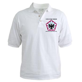 555HHC - A01 - 04 - DUI - Headquarter and Headquarters Company with Text - Golf Shirt