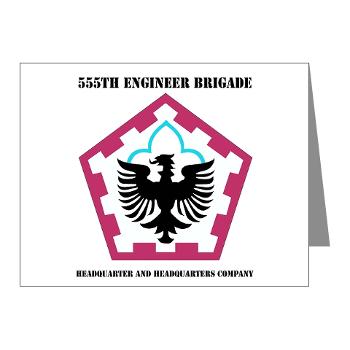 555HHC - M01 - 02 - DUI - Headquarter and Headquarters Company with Text - Note Cards (Pk of 20)