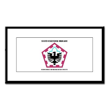 555HHC - M01 - 02 - DUI - Headquarter and Headquarters Company with Text - Small Framed Print