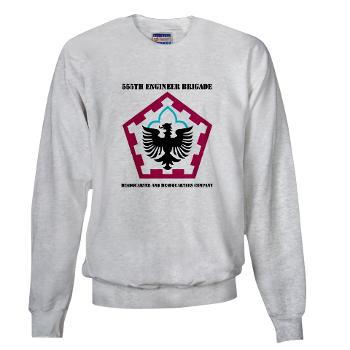 555HHC - A01 - 03 - DUI - Headquarter and Headquarters Company with Text - Sweatshirt