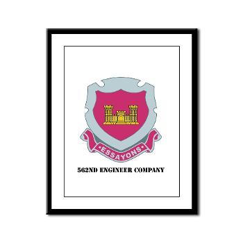562EC - M01 - 02 - DUI - 562nd Engineer Company with Text - Framed Panel Print
