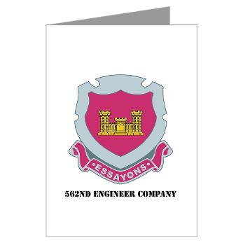 562EC - M01 - 02 - DUI - 562nd Engineer Company with Text - Greeting Cards (Pk of 10) - Click Image to Close