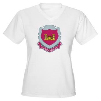 562EC - A01 - 04 - DUI - 562nd Engineer Company - Women's V-Neck T-Shirt
