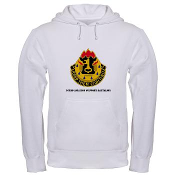563ASB - A01 - 03 - DUI - 563rd Aviation Support Bn with Text - Hooded Sweatshirt