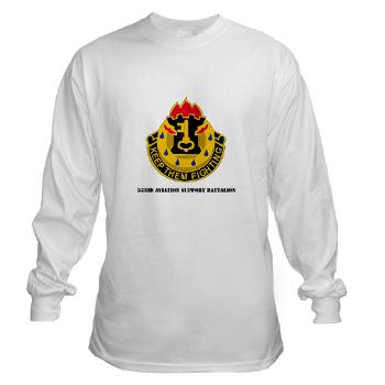 563ASB - A01 - 03 - DUI - 563rd Aviation Support Bn with Text - Long Sleeve T-Shirt
