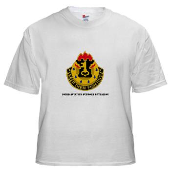 563ASB - A01 - 04 - DUI - 563rd Aviation Support Bn with Text - White t-Shirt