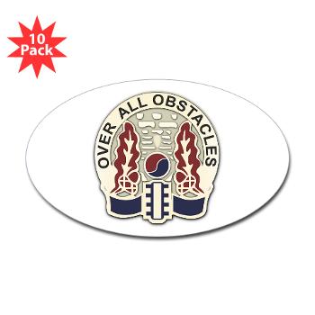 565EB - M01 - 01 - 565th Engineer Battalion Sticker (Oval 10 pk)