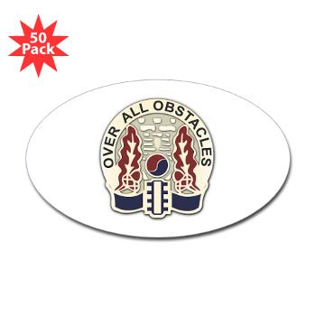 565EB - M01 - 01 - 565th Engineer Battalion Sticker (Oval 50 pk)