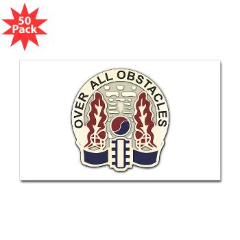 565EB - M01 - 01 - 565th Engineer Battalion Sticker (Rectangle 50 pk)