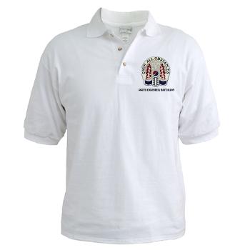 565EB - A01 - 04 - 565th Engineer Battalion with Text Golf Shirt