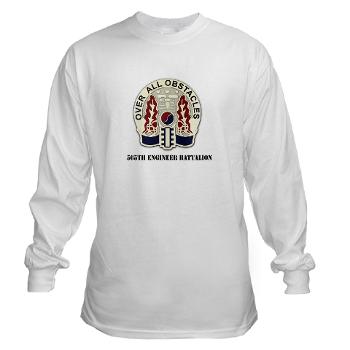 565EB - A01 - 03 - 565th Engineer Battalion with Text Long Sleeve T-Shirt