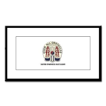 565EB - M01 - 02 - 565th Engineer Battalion with Text Small Framed Print