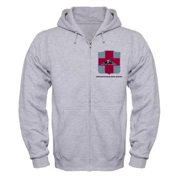 56MMB - A01 - 03 - DUI - 56th Multifunctional Medical Bn with Text - Zip Hoodie