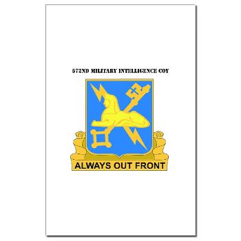 572MIC - M01 - 02 - DUI - 572nd Military Intelligence Coy withText - Mini Poster Print